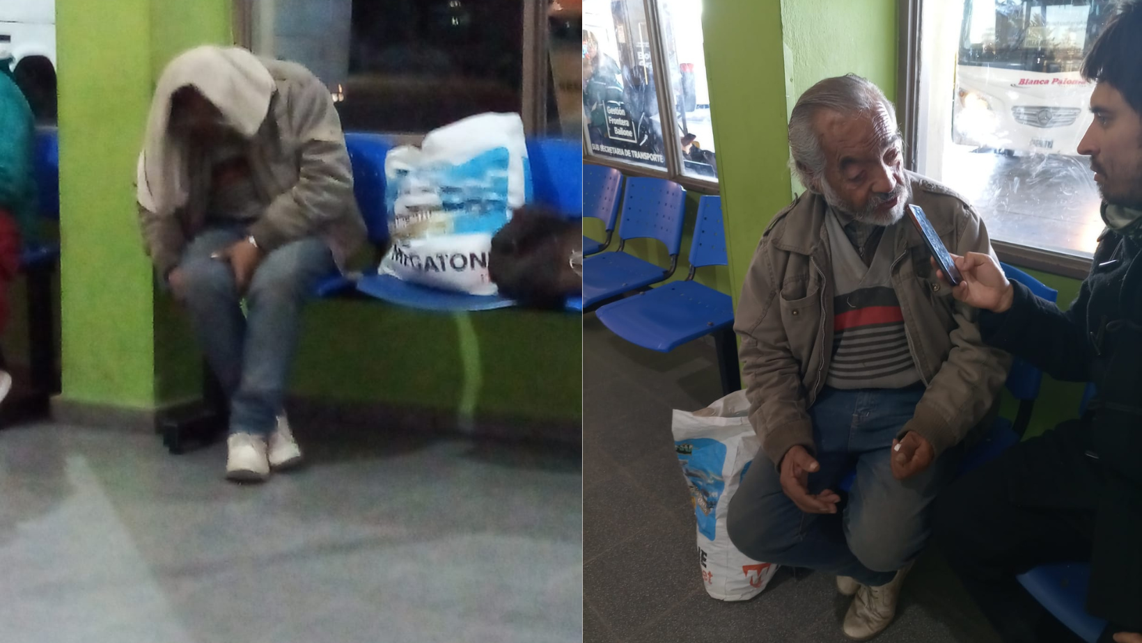 En este momento estás viendo Omar tiene 75 años y hace un año ya que duerme en la Terminal de Ómnibus de Villa Mercedes
