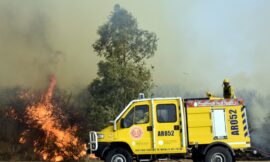 Disminuye la intensidad de los incendios en la provincia