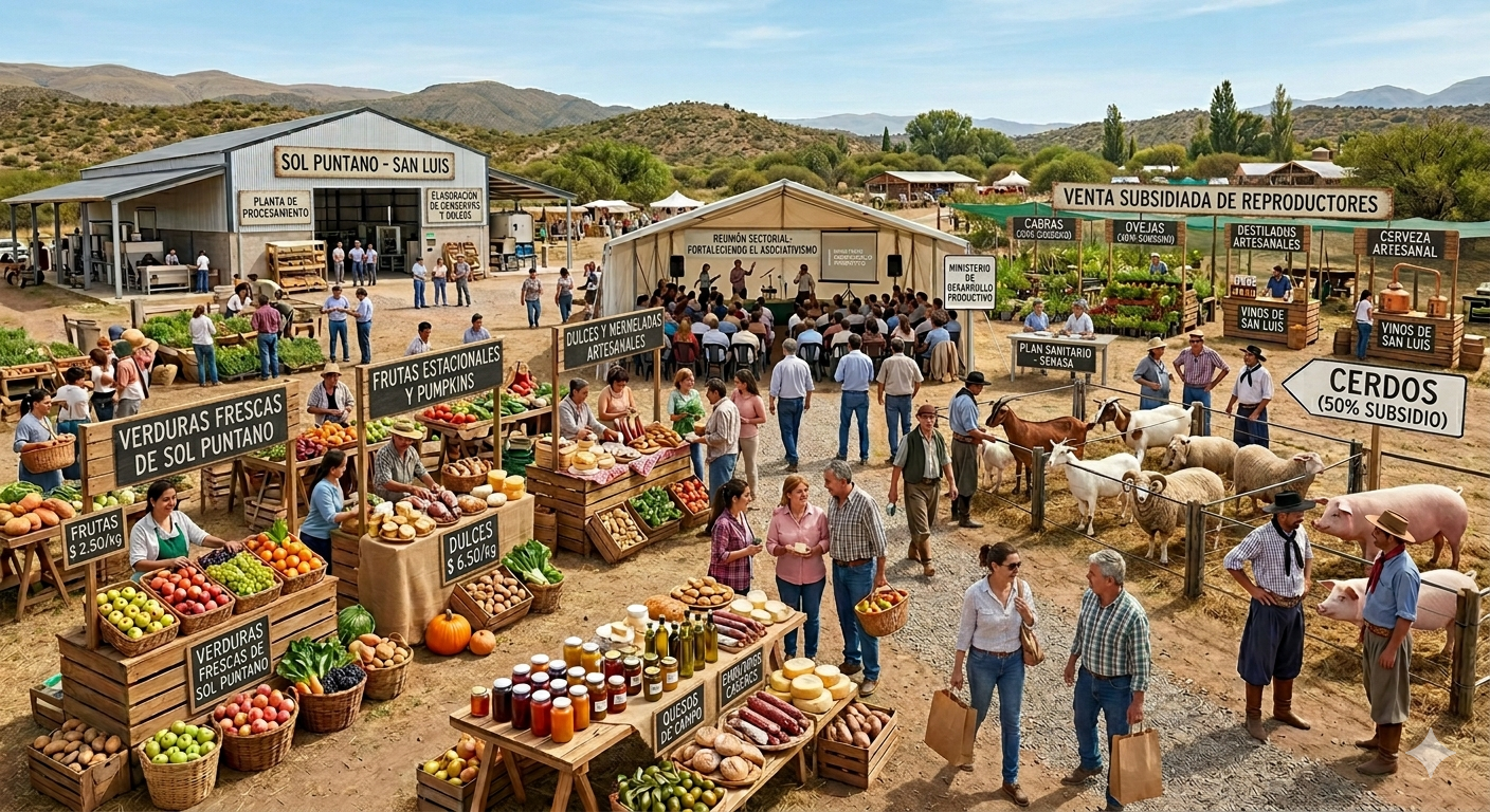 Lee más sobre el artículo Sol Puntano será sede de una mesa sectorial clave para pequeños productores y emprendedores de San Luis